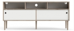 Nowra White and Oak Effect 147cm TV Unit