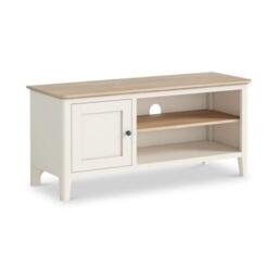 Marlow White Painted 110cm Storage TV Unit