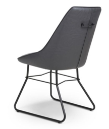 Cooper Grey Faux Leather Dining Chair (Sold in Pairs) - thumbnail 3