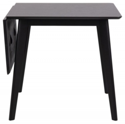Roxby Black Drop Leaf 2-4 Seater Dining Table