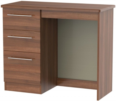 Sherwood Noche Walnut Single Pedestal Dressing Table - image 1