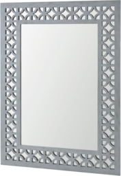 Russell Grey Rectangular Wall Mirror - 90cm x 120cm - thumbnail 2