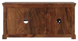Clearance - Maharani Sheesham TV Unit, Indian Wood, Small Cabinet 115cm, Stand Upto 40in Plasma TV, Lattice Jali Design - 1 Door with 1 Shelf - thumbnail 4