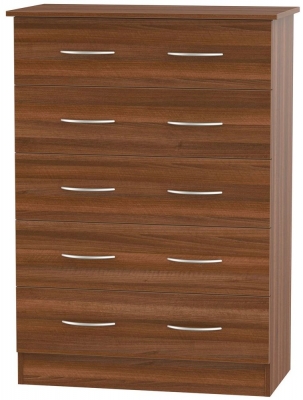 Avon Noche Walnut 5 Drawer Chest - image 1