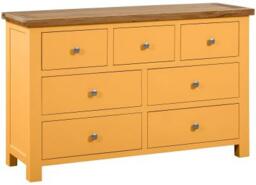 Lundy Orange Mustard Painted 3+4 Drawer Chest