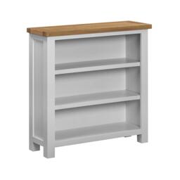 Lundy Bookcase - Low - Grey Painted - thumbnail 3