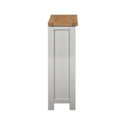 Lundy Bookcase - Low - Grey Painted - thumbnail 4