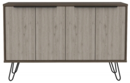 Navarro Grey Oak Effect Medium Sideboard with Hairpin Legs