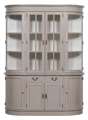 Mahogany Grey Display Cabinet - image 1