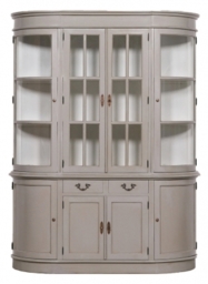 Mahogany Grey Display Cabinet