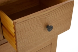 Burford Oak 2+3 Drawer Chest - thumbnail 3