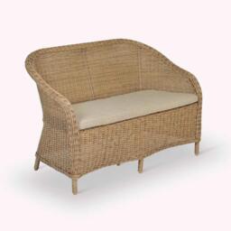 Brayford Outdoor Bench Natural Rattan - thumbnail 3