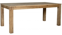 Langley Reclaimed Pine 6 Seater Extending Dining Table - thumbnail 1