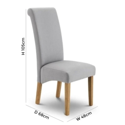 Rio Light Oak Dining Chair (Sold in Pairs) - thumbnail 2