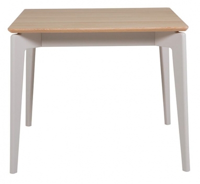 Vida Living Marlow Cashmere Oak Dining Table, 90cm Seats 2 Diners Square Top - image 1