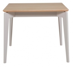 Vida Living Marlow Cashmere Oak Dining Table, 90cm Seats 2 Diners Square Top - thumbnail 1
