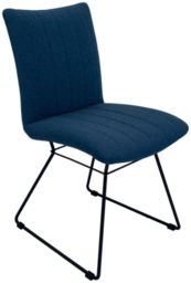 Aura Mineral Blue Fabric Dining Chair (Sold in Pairs) - thumbnail 1