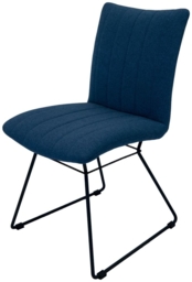 Aura Mineral Blue Fabric Dining Chair (Sold in Pairs) - thumbnail 2