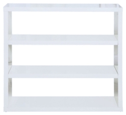 Puro White High Gloss Bookcase