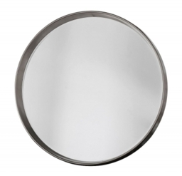 Harvey Silver Round Mirror - 95cm x 95cm - thumbnail 1