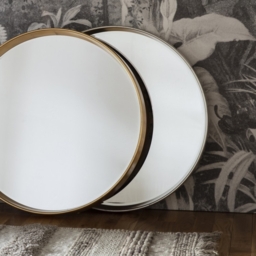 Harvey Silver Round Mirror - 95cm x 95cm - thumbnail 2
