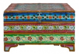 Vintage Kufri Hand Painted Coffee Table - thumbnail 1