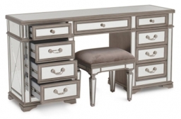 Vida Living Jessica Champagne Mirrored Dressing Table