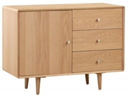 Jenson Oak 100cm Small 1 Door Sideboard