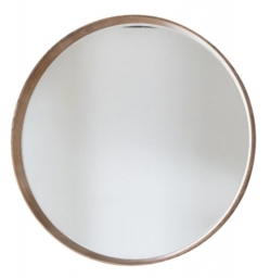 Keaton Oak Round Mirror - 100cm x 100cm - Clearance M6 - thumbnail 1