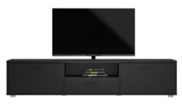 Kiama Black Large Storage TV Unit - thumbnail 1