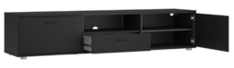 Kiama Black Large Storage TV Unit - thumbnail 2