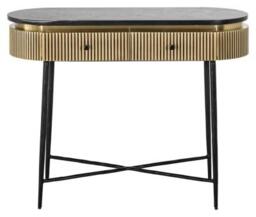 Ironville Gold 2 Drawer Console Table