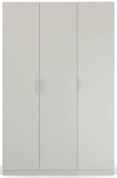 Rauch Pure Quadra-Spin 136cm Grey 3 Door Wardrobe