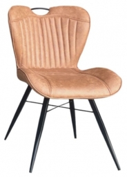 2 x Kerela Camel Faux Leather Dining Chair