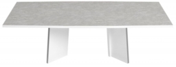 Modern Mara White Italian 10 Seater Dining Table
