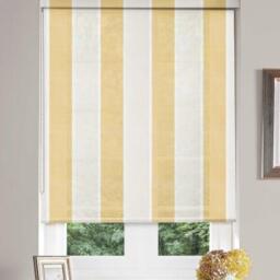 Linear Mustard Roller Blind