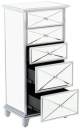 Mayfair Mirrored 5 Drawer Chest - Tallboy - thumbnail 4