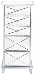 Mayfair Mirrored 5 Drawer Chest - Tallboy - thumbnail 2