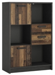 Bay Rustic Low Bookcase - thumbnail 1