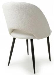 2 x Atlanta Boucle White Dining Chair - thumbnail 3