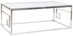 Modern Glass and Chrome Coffee Table - thumbnail 2