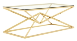 Kelley lass Top and Champagne Gold Geometric Corseted Coffee Table - thumbnail 2