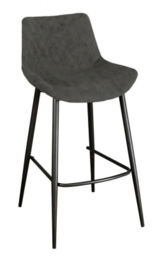 Sigma Fabric Bar Stool (Sold in Pairs) - Comes in Saffron, Mineral Blue & Shadow Grey Options