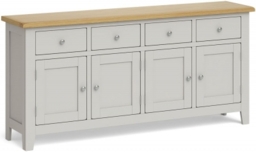 Guildford Grey Extra Large 4 Door Sideboard
