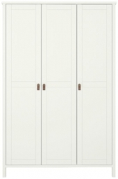 Tromso Leather Handle 3 Door Wardrobe - thumbnail 1