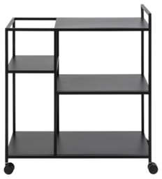 Newcastle Matt Black Serving Trolley