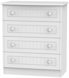 Warwick White 4 Drawer Chest