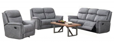 Portland Grey Recliner Sofa