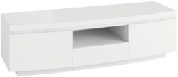 Florence White Gloss 140cm TV Unit with LED Lights - thumbnail 1