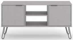 Alaska Grey TV Unit with Hairpin Legs